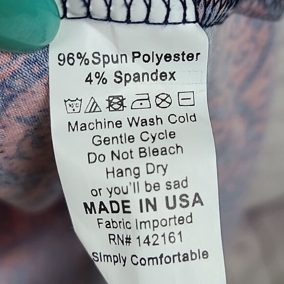 LuLaRoe IRMA M 12/14 Pink Floral Medallion High Low Tunic Short Sleeve T-Shirt - Picture 5 of 7